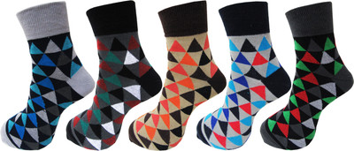 RC. ROYAL CLASS Men Self Design Ankle Length(Pack of 5)