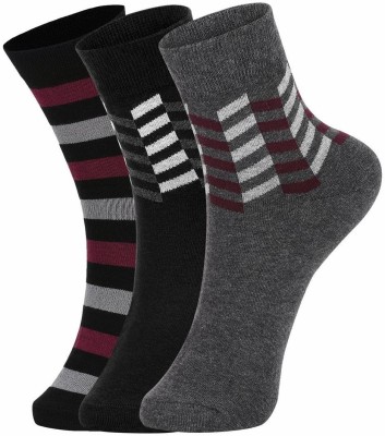 DUKK Men Striped Ankle Length