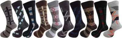 RC. ROYAL CLASS Men Self Design Mid-Calf/Crew
