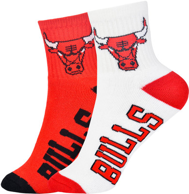 

NBA Boys Solid Ankle Length(Pack of 2, Red;white