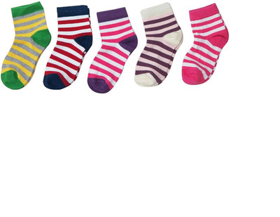 

Creative India Exports Boys Striped Mid-Calf/Crew, Multicolor