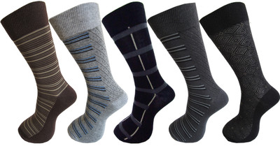 RC. ROYAL CLASS Men Self Design Mid-Calf/Crew