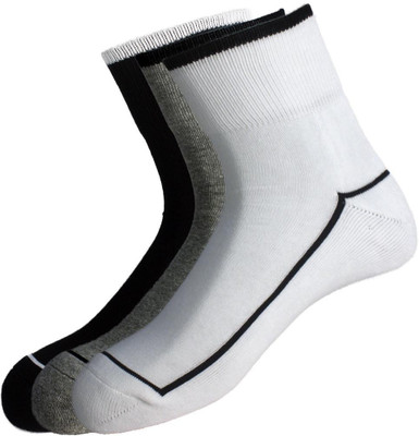 VAN HEUSEN Men Solid Ankle Length(Pack of 3)