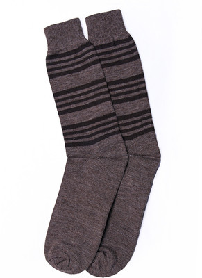 

Graceway Men's Striped Knee High, Brown