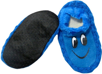 

Neska Moda Boys & Girls Solid Peds/Footie/No-Show, Black;blue