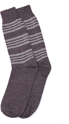 Graceway Men's Striped Knee High, Brown