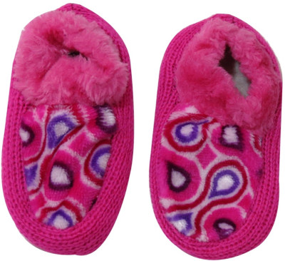 

Neska Moda Boys & Girls Geometric Print Peds/Footie/No-Show, Black;pink