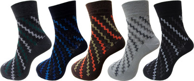 RC. ROYAL CLASS Men Self Design Ankle Length(Pack of 5)