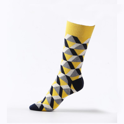 

Lord Walker Men's Printed Mid-Calf/Crew, Yellow