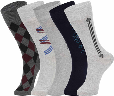 DUKK Men Printed Mid-Calf/Crew