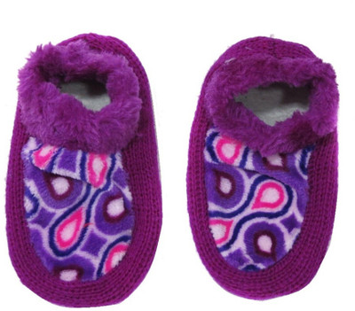 

Neska Moda Boys & Girls Geometric Print Peds/Footie/No-Show, Black;purple
