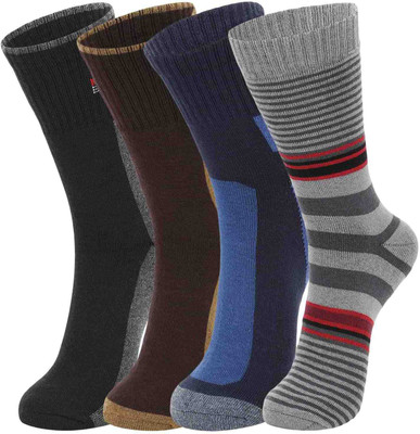 DUKK Men Printed Mid-Calf/Crew