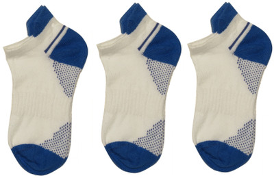 

Neska Moda Boys & Girls Solid Ankle Length(Pack of 3, Blue;white