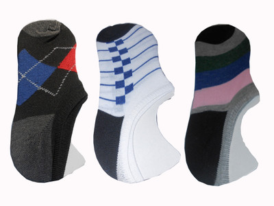 

mahis fashion Boy's Self Design Peds/Footie/No-Show, Multi