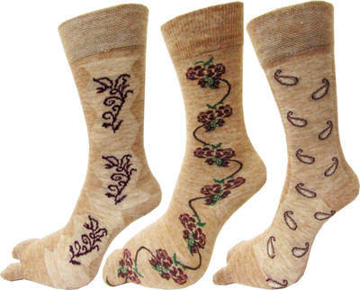 RC. ROYAL CLASS Women Self Design Mid-Calf/Crew