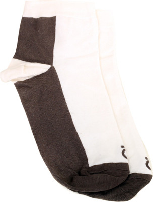 

Lefjord Men's Self Design Ankle Length, Ivory-dark grey