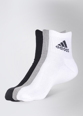 ADIDAS Men Solid Ankle Length(Pack of 3)