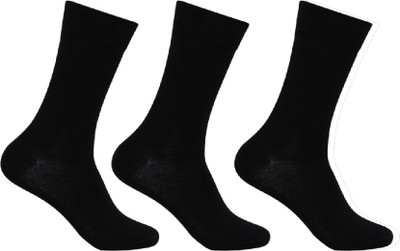Supersox Men Solid Mid-Calf/Crew(Pack of 3)