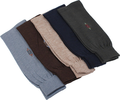 53% OFF on Jee Tex Men's Solid Crew Length Socks(Pack of 5)