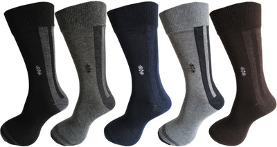RC. ROYAL CLASS Men Self Design Mid-Calf/Crew