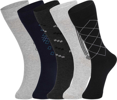 DUKK Men Solid Mid-Calf/Crew