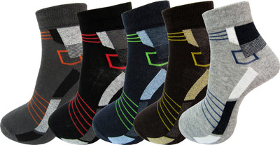 RC. ROYAL CLASS Men Self Design Ankle Length(Pack of 5)