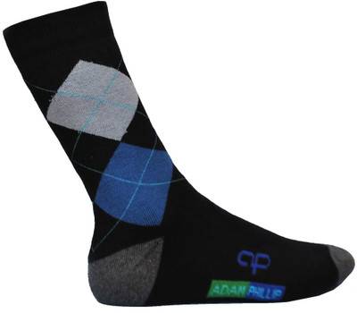Adam Phillip Men Printed Mid-Calf/Crew