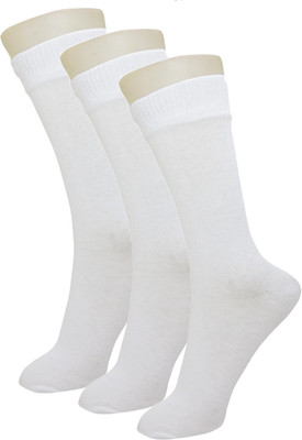 

Neska Moda Boys & Girls Solid Mid-Calf/Crew(Pack of 3, White