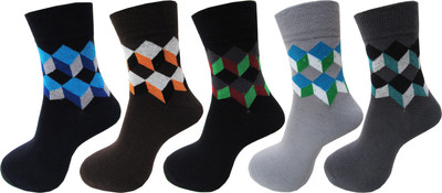 RC. ROYAL CLASS Men Self Design Ankle Length(Pack of 5)