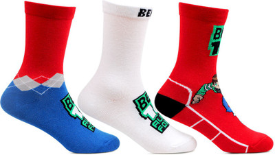 

Bonjour Boys Printed Mid-Calf/Crew, Multicolor