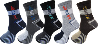 RC. ROYAL CLASS Men Self Design Mid-Calf/Crew(Pack of 5)