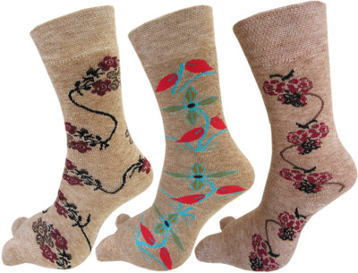 RC. ROYAL CLASS Women Floral Print Mid-Calf/Crew