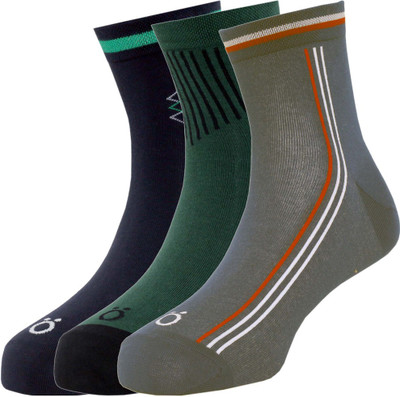 

Lefjord Men's Self Design Ankle Length(Pack of 3, Multicolor
