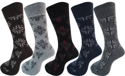 RC. ROYAL CLASS Men Self Design Mid-Calf/Crew