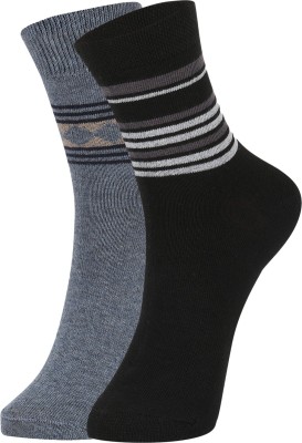 DUKK Men Striped, Solid Ankle Length