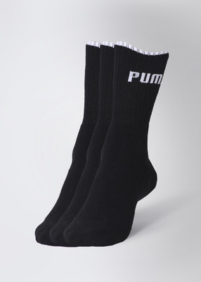 Puma Men's & Women's Solid Crew Length Socks(Pack of 3) available at flipkart for Rs.299