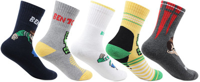 

Bonjour Boy's Self Design Mid-Calf/Crew, Multicolor