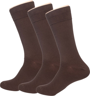Hans Men Self Design Mid-Calf/Crew(Pack of 3)