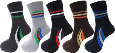 RC. ROYAL CLASS Men Self Design Ankle Length(Pack of 5)