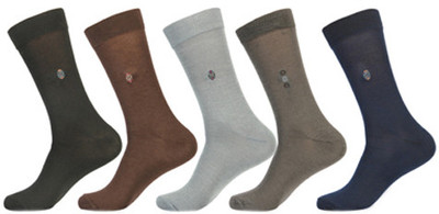 KHI Men Checkered Mid-Calf/Crew(Pack of 5)