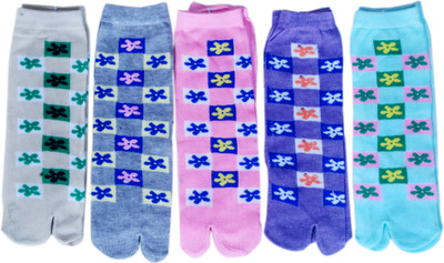 JainAM Women Self Design Ankle Length(Pack of 5)