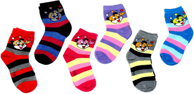 

Neska Moda Baby Boys & Baby Girls Striped Ankle Length(Pack of 6, Multicolor