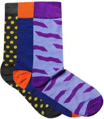 Jams Socks Women Animal Print, Polka Print, Solid Mid-Calf/Crew