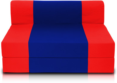 Dolphin Bean Bags Zeal Single Sofa Bed(Finish Color - Red And R.Blue Mechanism Type - Fold Out Delivery Condition - Pre-assembled) Dolphin Bean Bags Zeal Single Sofa Bed(Finish Color - Red And R.Blue Mechanism Type - Fold Out Delivery Condition - Pre-assembled)
