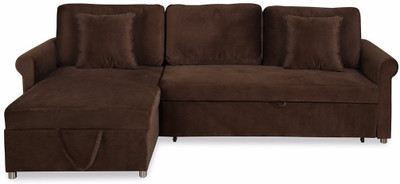 

@home by Nilkamal Sanders Double Solid Wood Sofa Bed(Finish Color - Honey Brown Mechanism Type - Pull Out)