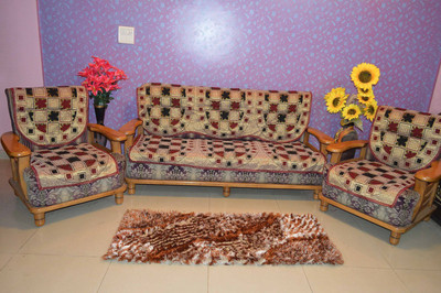 SHIV KIRPA SC027 SC027 Sofa Fabric(Multicolor 1.7 m)