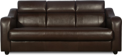 

Godrej Interio Elite Leather 3 Seater Sofa(Finish Color - Brown)