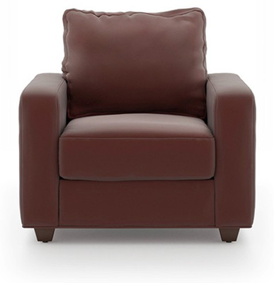 Urban Ladder Apollo Leatherette 1 Seater Sofa(Finish Color - Burgundy)