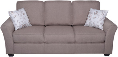 

Evok Andorra Fabric 3 Seater Sofa(Finish Color - Brown)