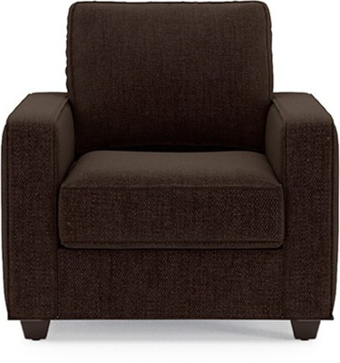 

Urban Ladder Apollo Fabric 1 Seater Sofa(Finish Color - Dark Earth)
